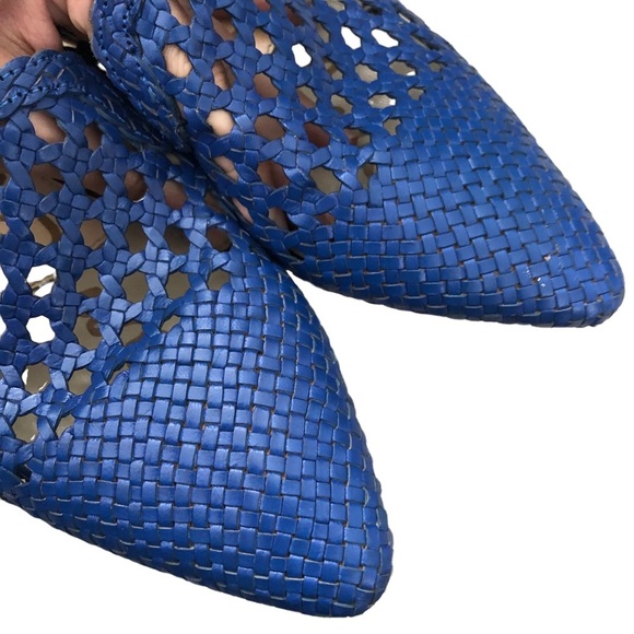 SAM ELDMAN Blue netted mules - Picture 6 of 15